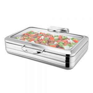 Full Size 8.5L Stainless Steel Induction Chafer (Sicily Series)-W17-1100T