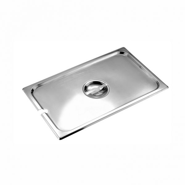 1-1 Size Stainless Steel Gastronorm Pan Notched Cover, 530x325mm, thickness 0.7mm-23116AE