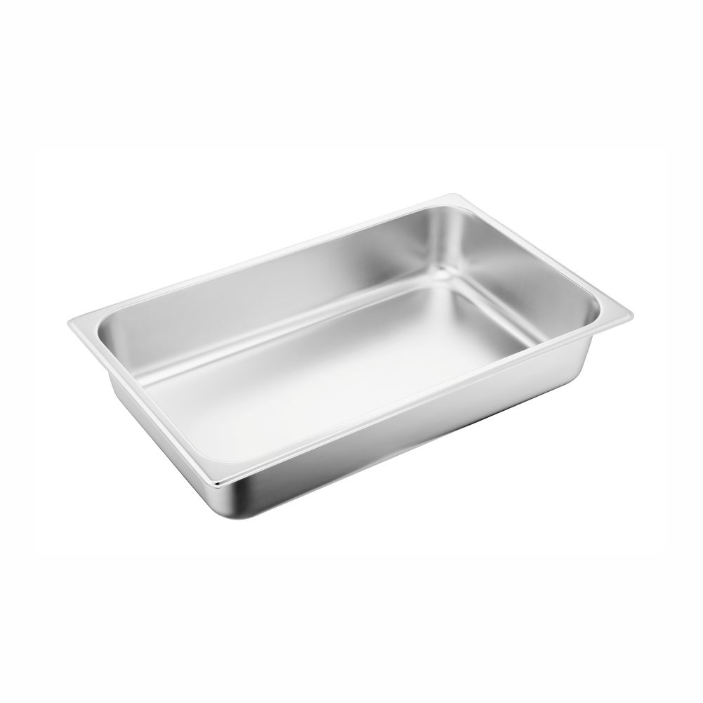 1-1 Size Stainless Steel Gastronorm Pan(M2 Series), 530x325x100mm, thickness 0.6mm, 13.5.L14.3u.s.qt-M21100AB