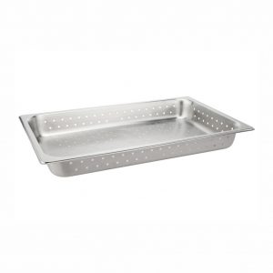 1-1 Size Stainless Steel Gastronorm Perforated Pan, 530x325x65mm, thickness 0.7mm, 8.5L9.0u.s.qt-23117AH
