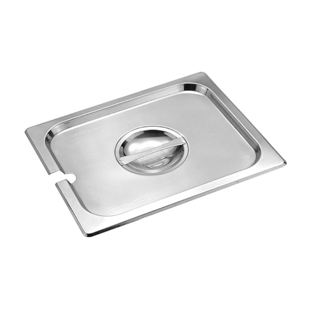 1-2 Size Stainless Steel Gastronorm Pan Notched Cover, 325x265mm, thickness 0.7mm-23216AE