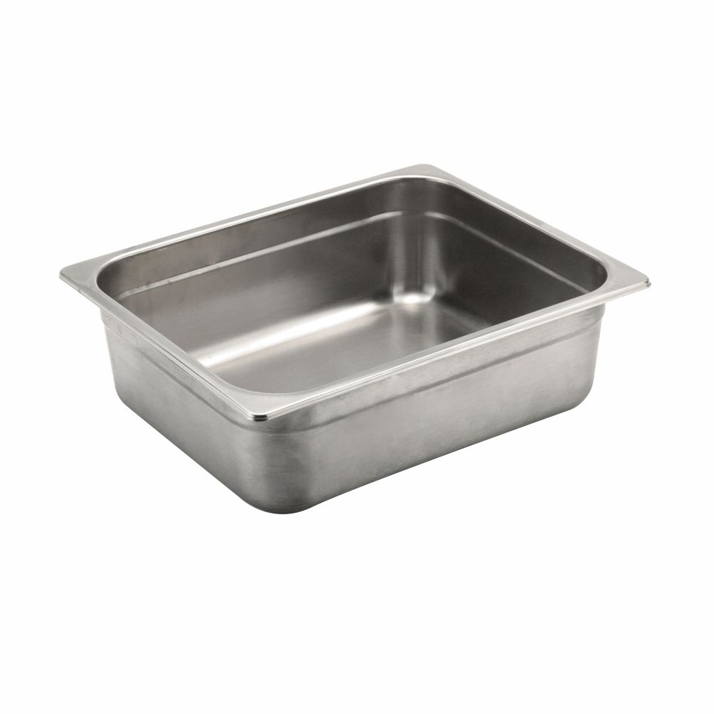 1-2 Size Stainless Steel Gastronorm Pan, anti-jamming, 325x265x100mm, thickness 0.7mm, 7.0L7.4u.s.qt-23218Q