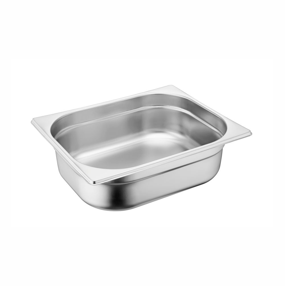 1-2 Size Stainless Steel Gastronorm Pan(M2 Series), anti-jamming, 325x265x100mm, thickness 0.6mm, 7.0L7.4u.s.qt-M22100QB
