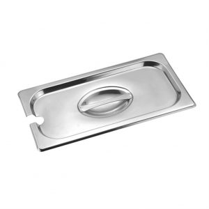 1-3 Size Stainless Steel Gastronorm Pan Notched Cover, 325x176mm, thickness 0.7mm-23316AE