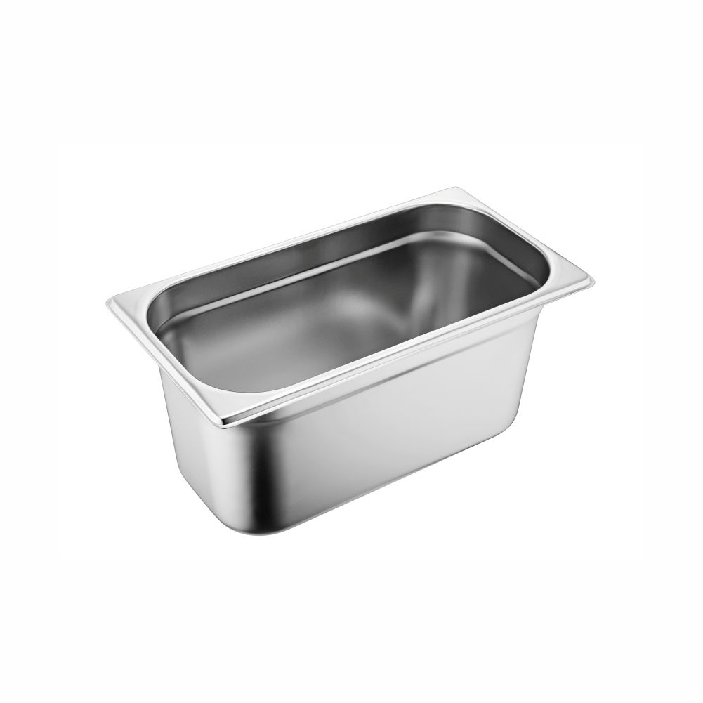 1/3 Size Stainless Steel Gastronorm Pan(M2 Series), anti-jamming, 325x176x150mm, thickness: 0.6mm, 6.0L/6.3u.s.qt