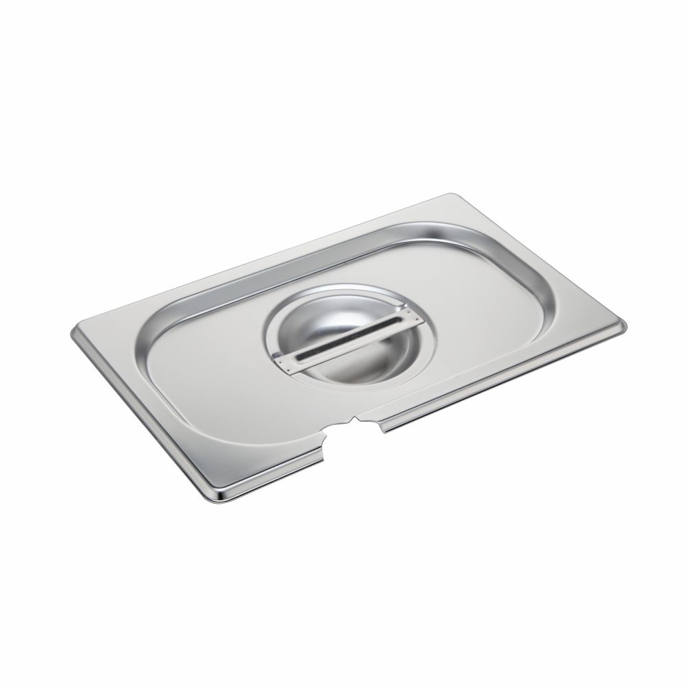 1/4 Size Stainless Steel Gastronorm Pan Notched Cover(C2 Series), 265x162mm, thickness: 0.7mm