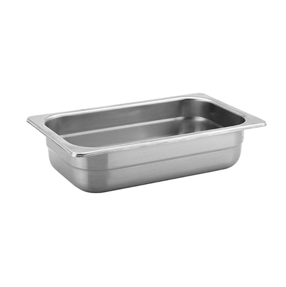 1/4 Size Stainless Steel Gastronorm Pan, anti-jamming, 265x162x65mm, thickness: 0.6mm, 1.8L/1.9u.s.qt