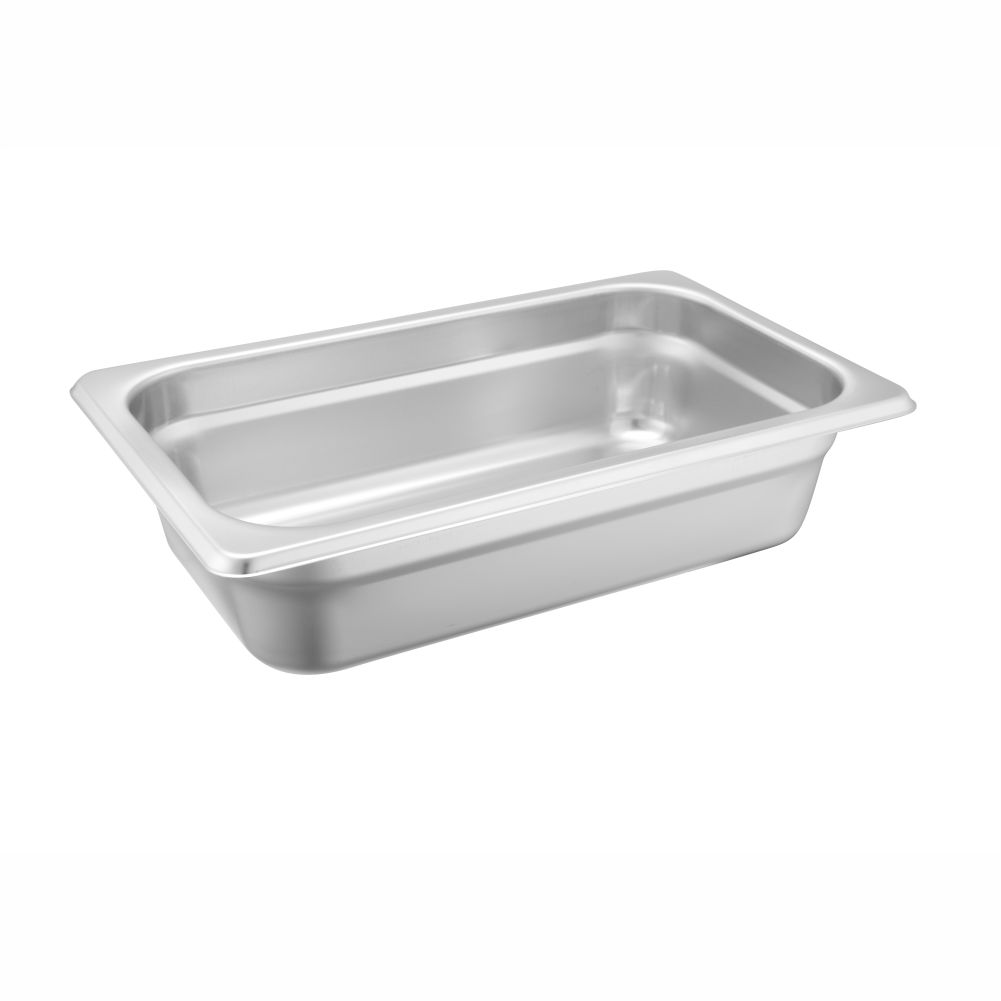 1/4 Size US Style Stainless Steel Gastronorm Pan, anti-jamming, 265x162x65mm 1.8L/1.9u.s.qt