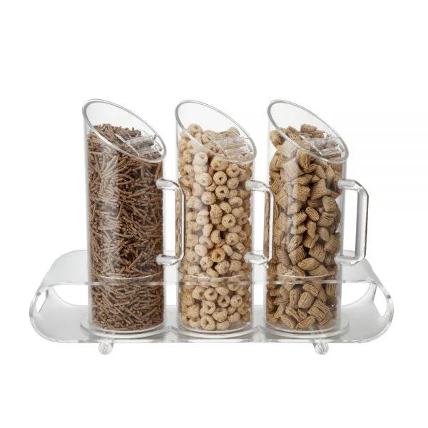Kellogg's シリアルディスペンサー 3連 SUNNEX 1.0L x 3 Acrylic Cereal Dispenser - Sunnex Products Ltd.
