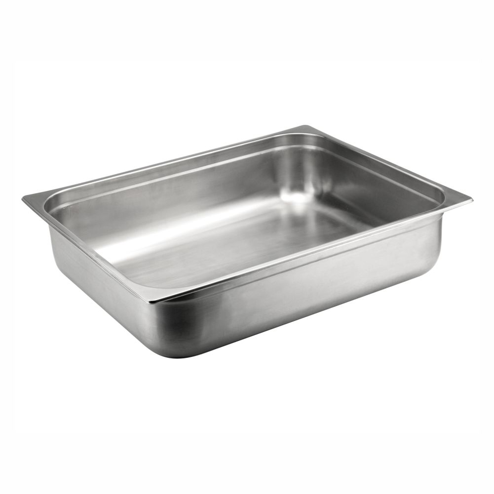 2-1 size Stainless Steel Gastronorm Pan, 652x532x150mm, thickness 0.8mm, 42L44.4u.s.qt-22119Q