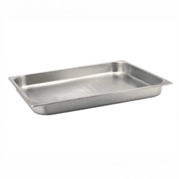 2-1 size Stainless Steel Gastronorm Pan, 652x532x20mm, thickness 0.8mm, 5L5.2u.s.qt-22113A
