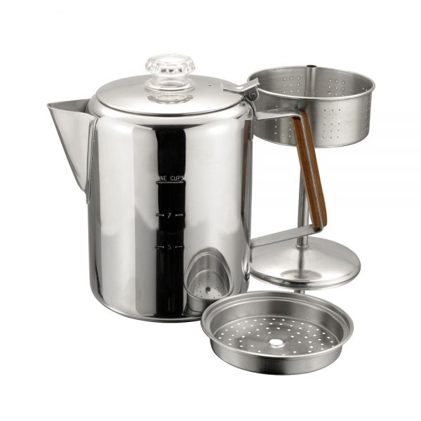 9 Cups Stainless Steel Coffee Percolator-11759