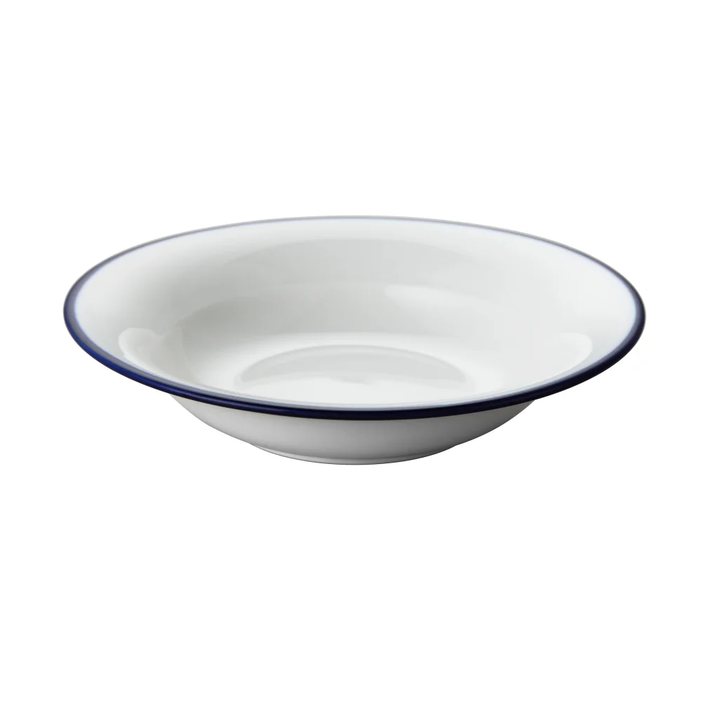 Blue Rim Porcelain, Cereal Bowl, 6.25inch