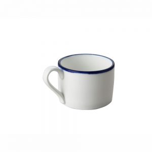 Blue Rim Porcelain Coffee Cup, 220ml7.0fl. oz-C88738B