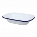 Enamel Coating Pie Dish 22x17x4.7hcm-CED9080