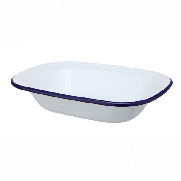 Enamel Coating Pie Dish 22x17x4.7hcm-CED9080