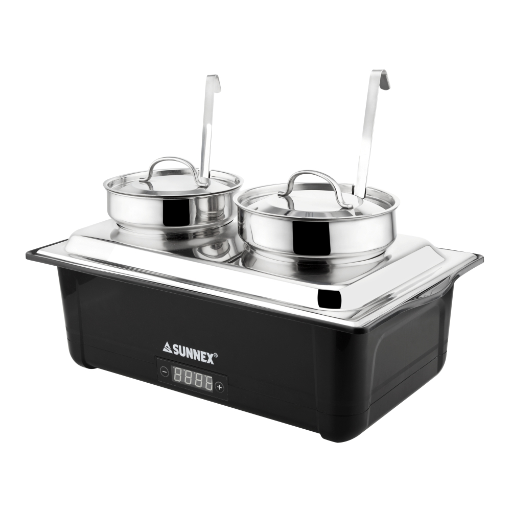 Full Size Electric Chafer with 2 x 4.0L Bain Maries (Livigno Series)-X86887