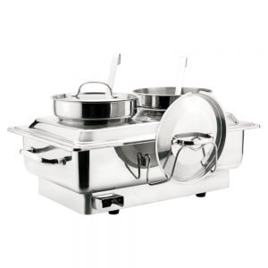 Full Size Electric Stainless Steel Chafer with 2 x 4.0L Bain Maries (83 Series)-X83828