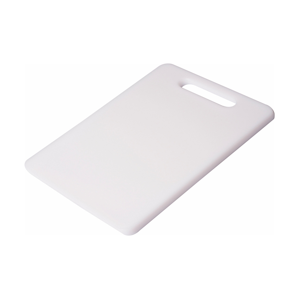 Polypropylene Chopping Board With Handle(6211C series), 25x15x0.9cm / 10x6x0.4inch, White