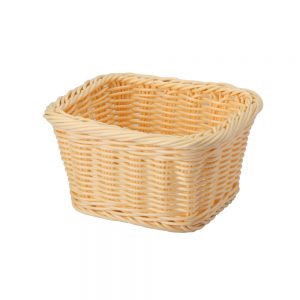 Polypropylene Rattan Basket 176x162x100mm GN 1/6 Size Beige (C04 Range)