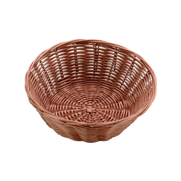 Polypropylene Rattan Basket dia.8x7cm Round Dark Brown (C03 Range ...