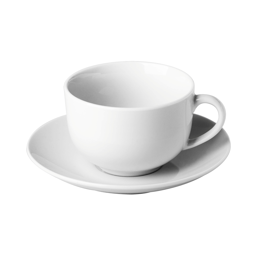 Porcelain Coupe Cup _ Saucer, 200ml7fl.oz (C66 RANGE)-C66021