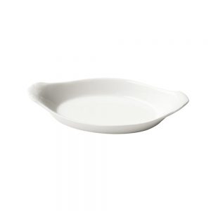 Porcelain Oval Eared Dish 17cm/6.5inch