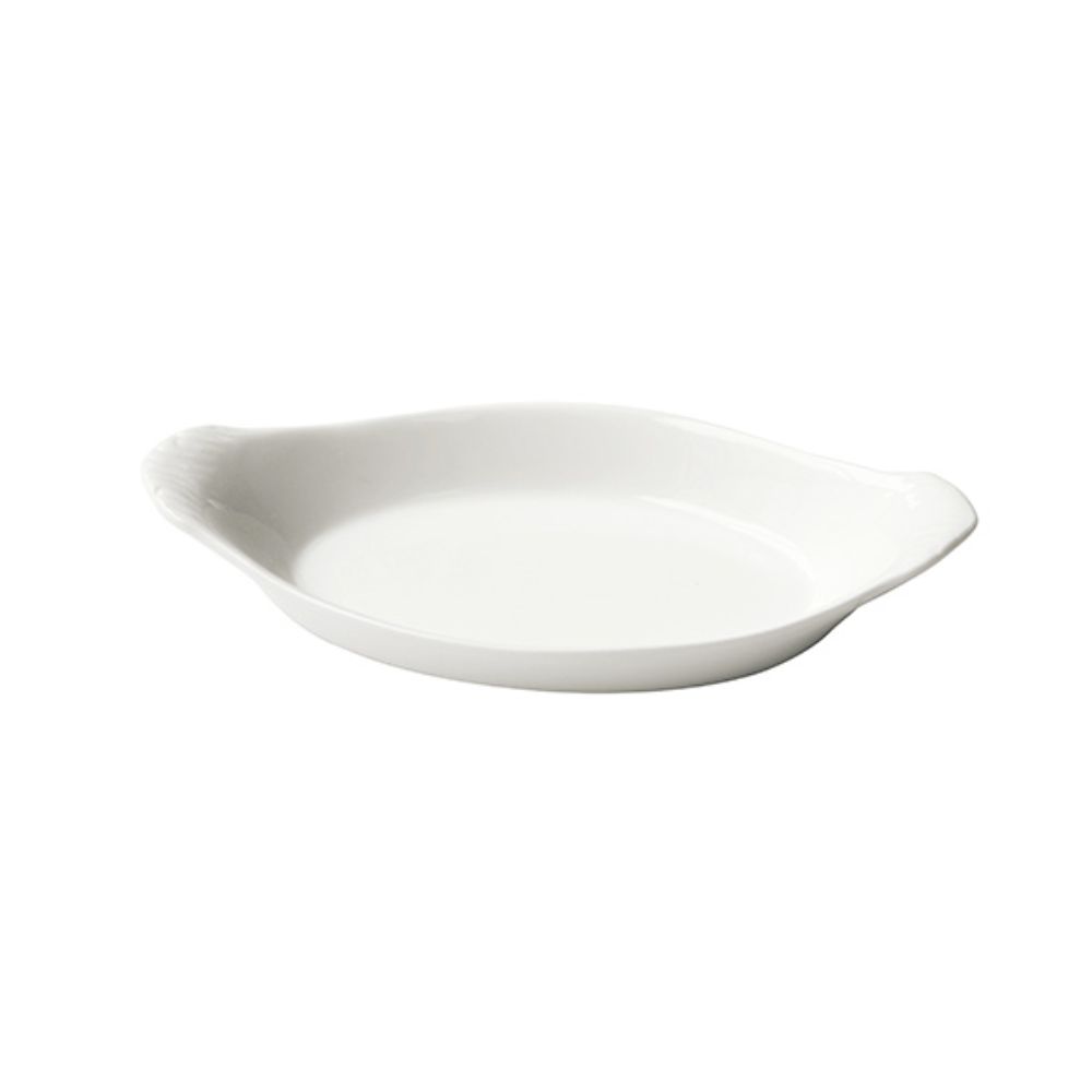 Porcelain Oval Eared Dish 17cm/6.5inch