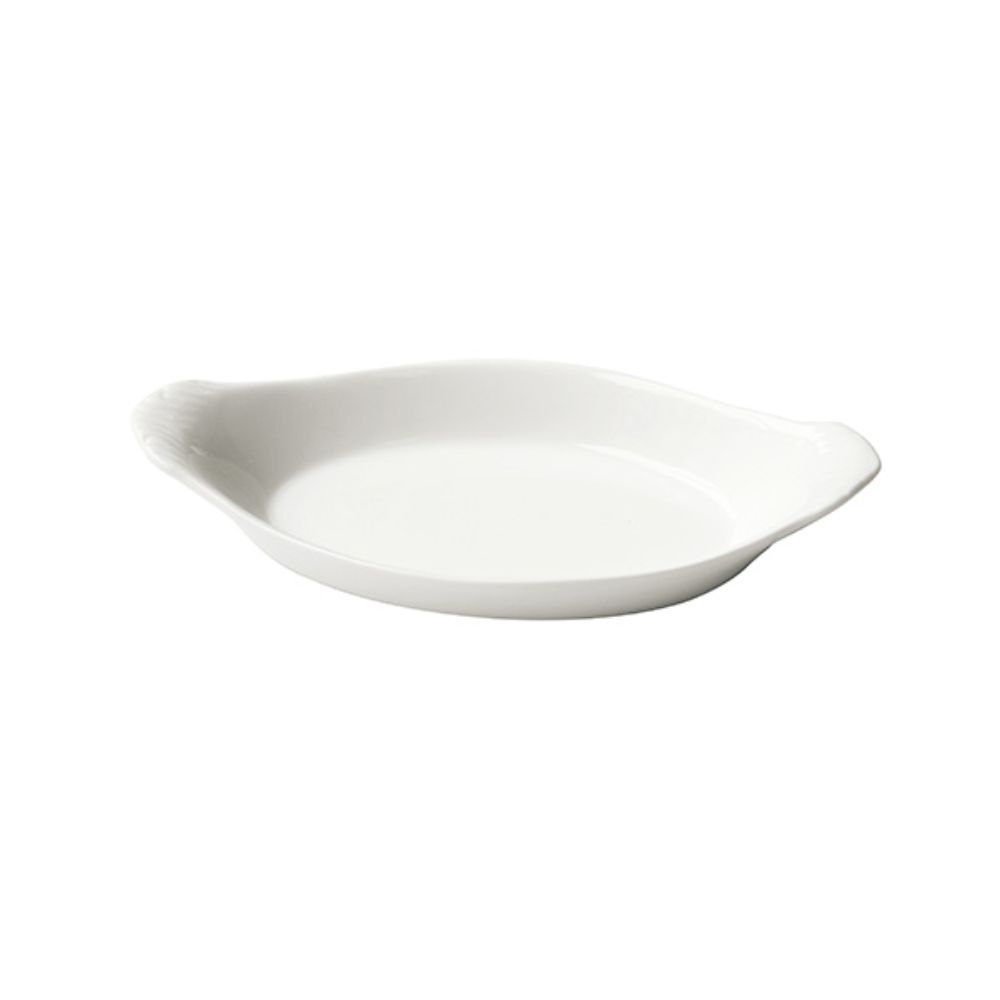 Porcelain Oval Eared Dish 22.5cm/9inch