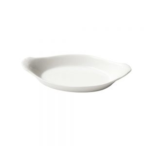 Porcelain Oval Eared Dish 25.5cm/10inch