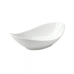 Porcelain Oval Twist Dish 23cm/9inch