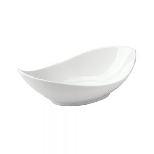 Porcelain Oval Twist Dish 25.5cm/10inch