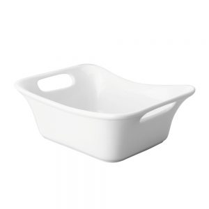 Porcelain Rectangular Dish with Handle 18cm/7inch