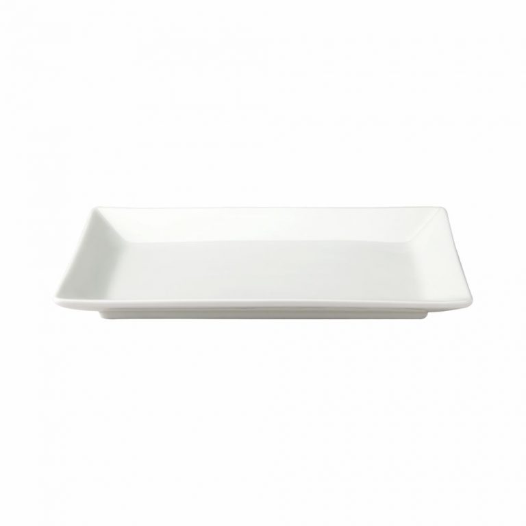 Porcelain Rectangular Plate 25 x 12.5cm/ 10 x 5inch - Sunnex Products Ltd.