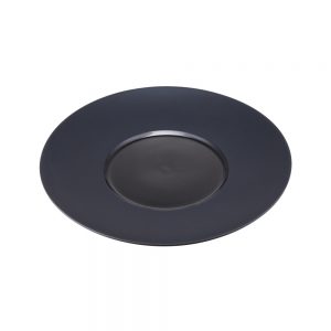 Porcelain Round Display Plate, dia.25cm/10inch (Black)