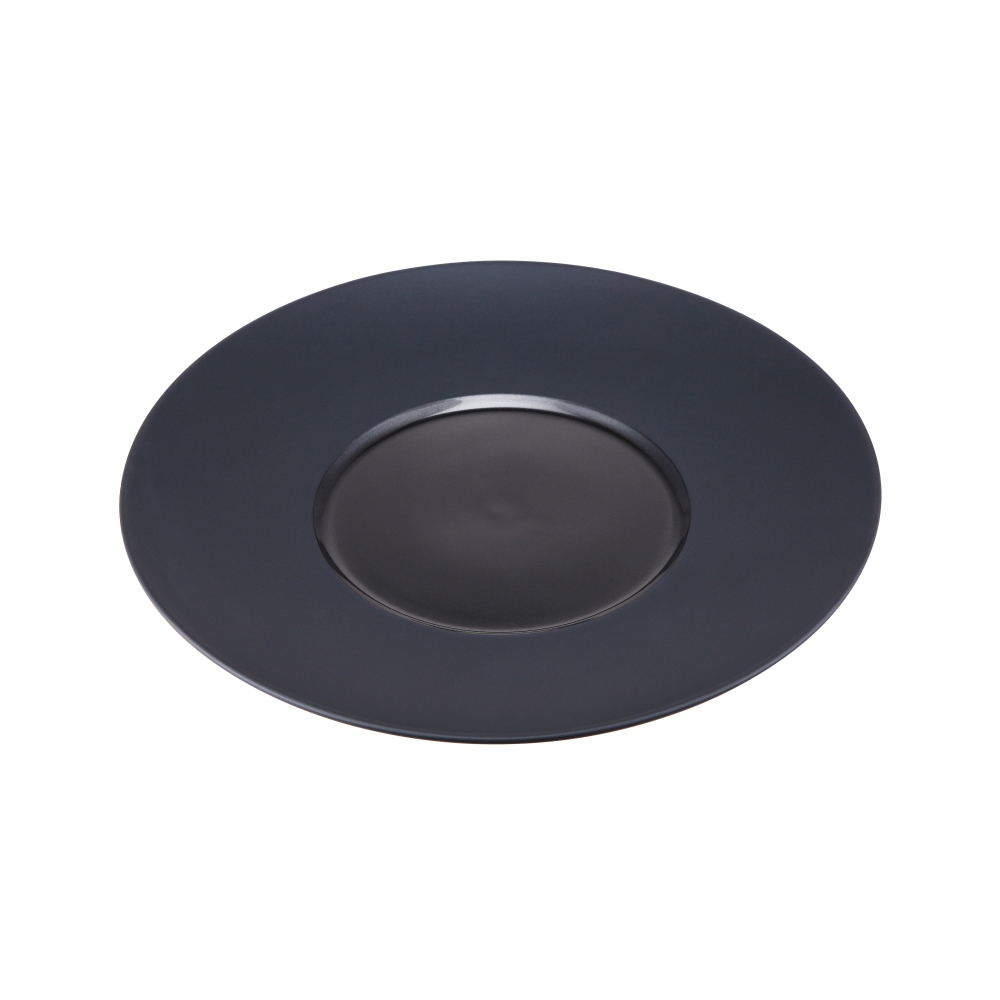 Porcelain Round Display Plate, dia.25cm/10inch (Black)