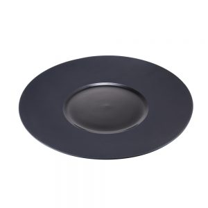 Porcelain Round Plate, dia.30cm/12inch (Black)