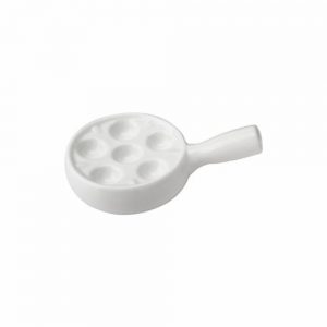 Porcelain Snail Dish 6 Holes with Handle