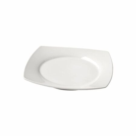Porcelain Square Coupe Plate 23.5cm/9.5inch