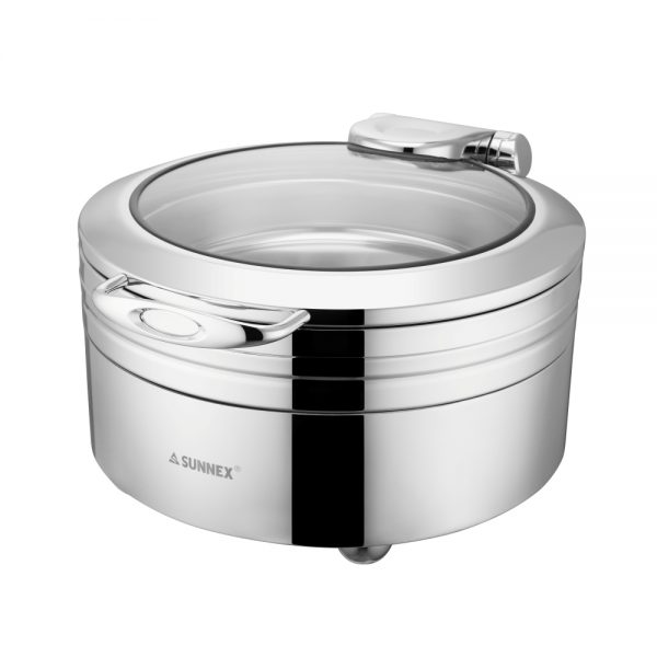 Round 6.0L Stainless Steel Chafer with Full Base (Sicily Series)-W17-36001