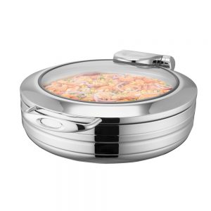 Round 6.0L Stainless Steel Induction Chafer (Sicily Series)-W17-3600T