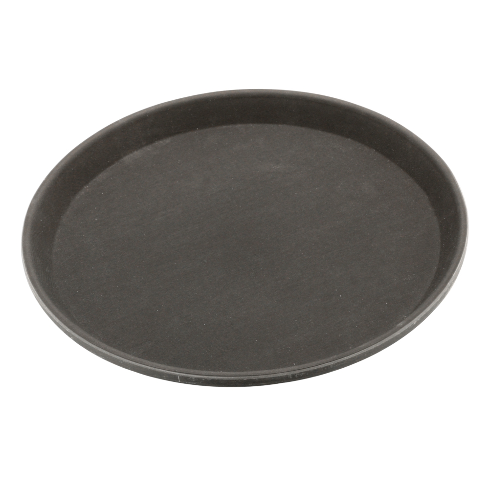 https://www.sunnexproducts.com/wp-content/uploads/2021/01/Rubber-Surface-and-Polypropylene-Bottom-Non-Slip-Tray-27.5cm11inch-Round-Black-MPE1100.jpg