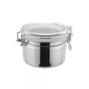 Stainless Steel Canister dia.12x8(h)cm