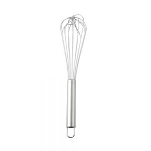 Stainless Steel French Whisk with Hooked Handle 8-Wire 35cm
