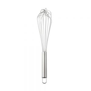 Stainless Steel French Whisk with Hooked Handle 8-Wire 40cm
