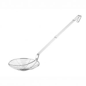 Stainless Steel Heavy Duty Round Skimmer 18cm with 44.5cm Handle