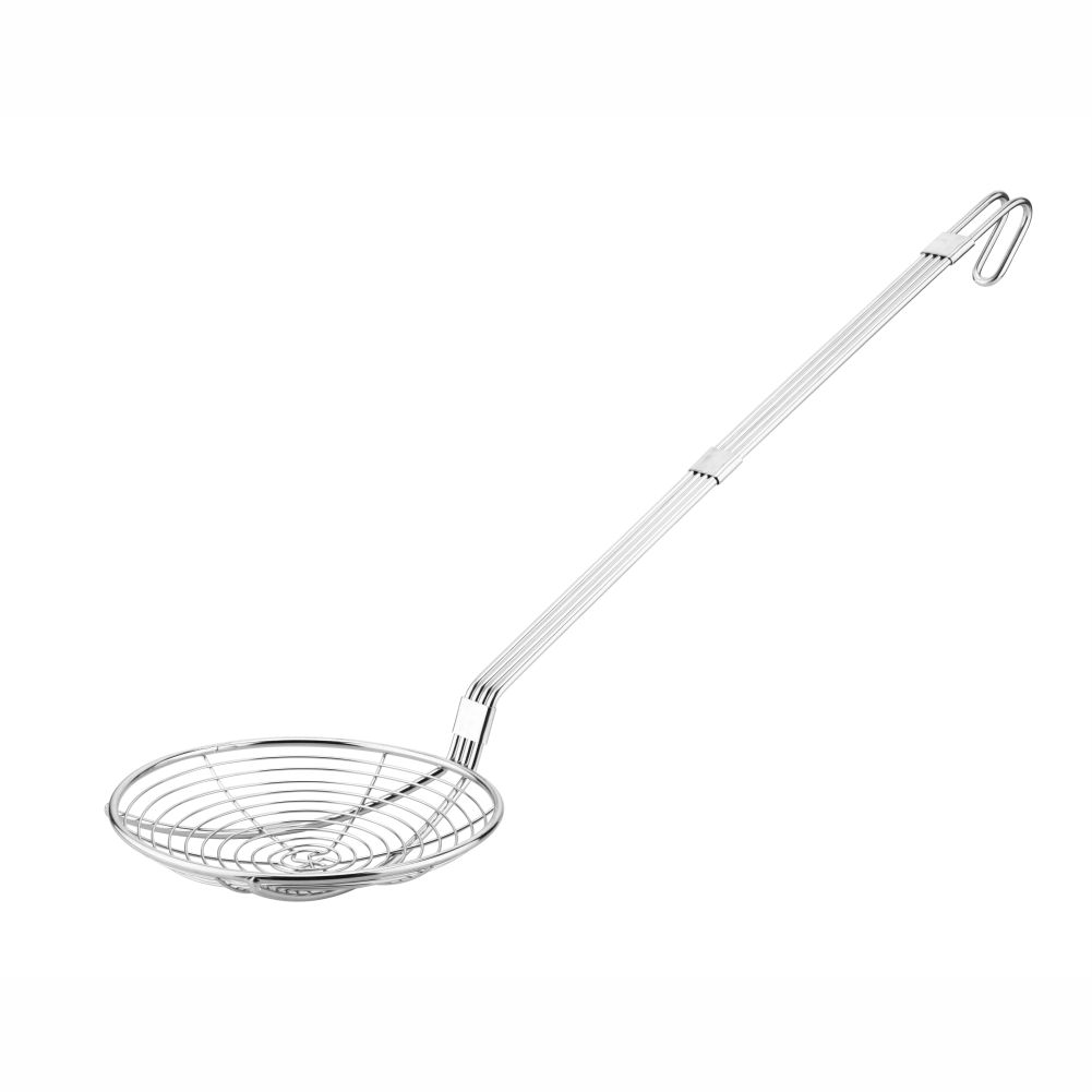 Stainless Steel Heavy Duty Round Skimmer 18cm with 44.5cm Handle