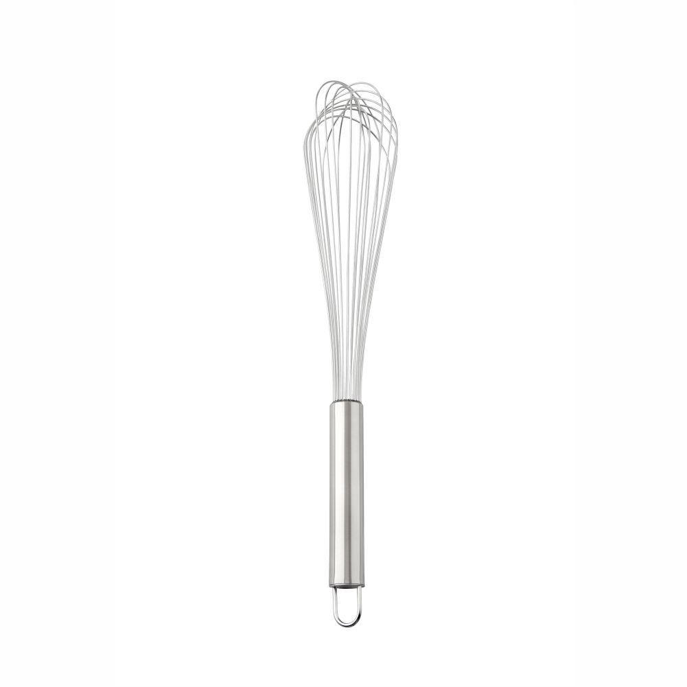 Stainless Steel Piano Whisk with Hooked Handle 12-Wire 40cm