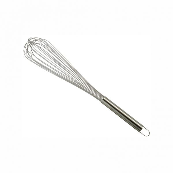 Met Lux Stainless Steel Piano Whisk - with Plastic Comfort Handle - 18 - 1  count box
