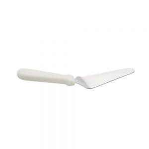 Stainless Steel Pie Server 13 x 6cm Blade with White Plastic Handle (MPH series)-MPHCSW